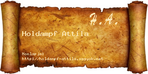 Holdampf Attila névjegykártya